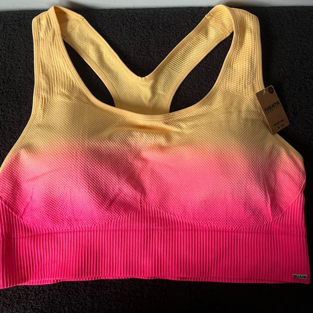 PINK Active Low Impact Seamless Sports Bra - Size XL